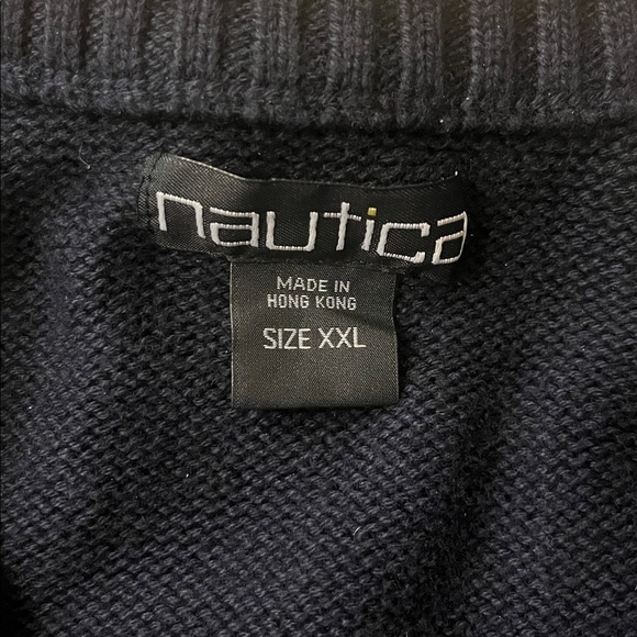 Nautical 1983 1/4 Zip Sweater Navy Blue Mens Size XXL - Picture 13 of 16